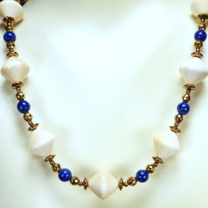 eldes Collier aus Mammut mit Lapislazuli