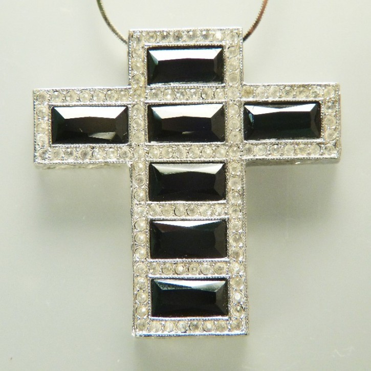 Silber-Kreuz mit Zirkonia