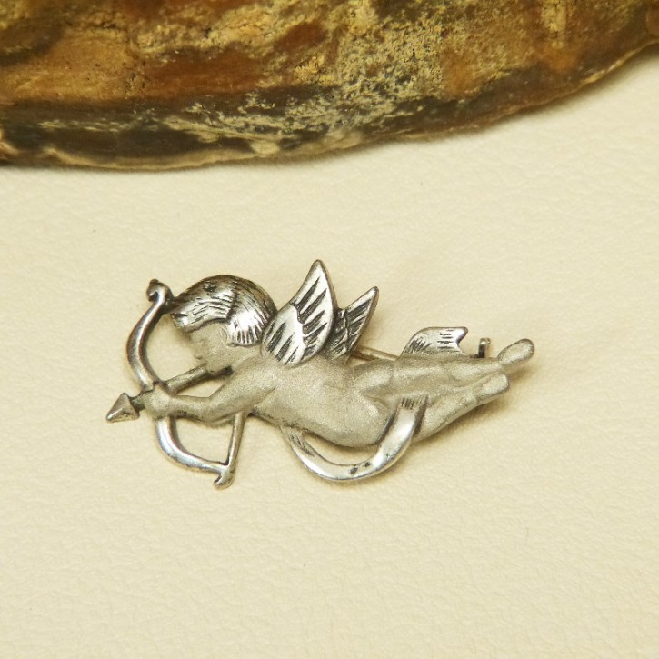 Silberbrosche 925/- "Amor"