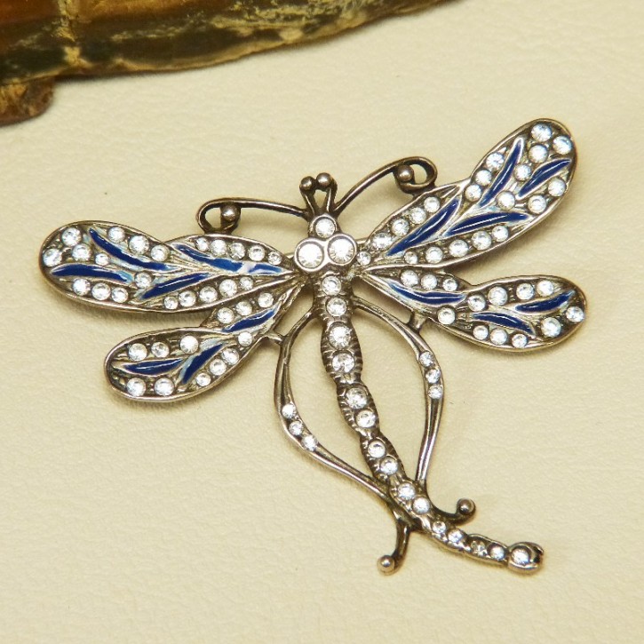 Silberbrosche 925/- "Libelle"