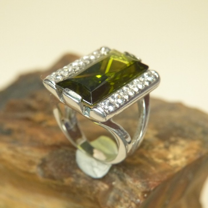 Silberring 925/- mit Zirkonia W16,5