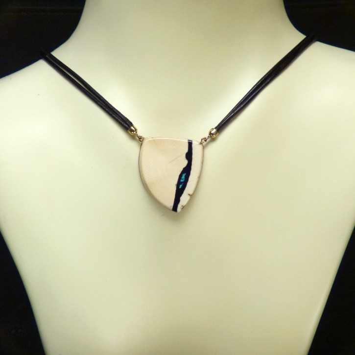 Mammut-Collier mit Azurit