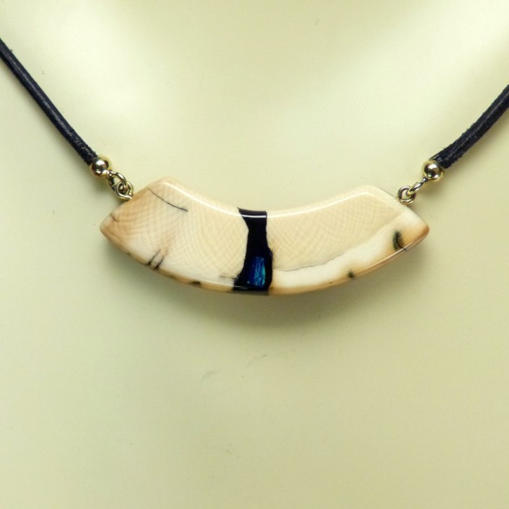 Mammut-Collier mit Azurit