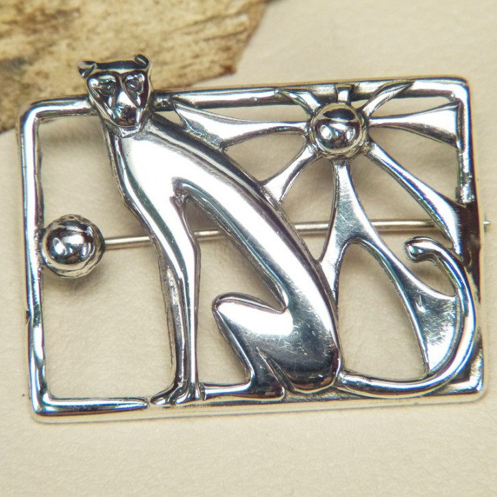 Anstecknadel "Gepard" Silber 925/-