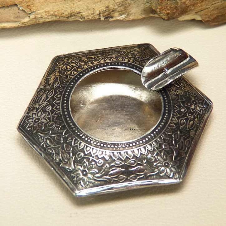 Aschenbecher verziert Silber 925/-