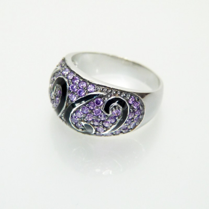 Silberring mit Zirkonia W 18