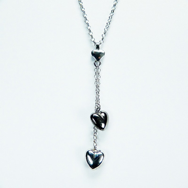 Silber-Collier mit Herzanhänger