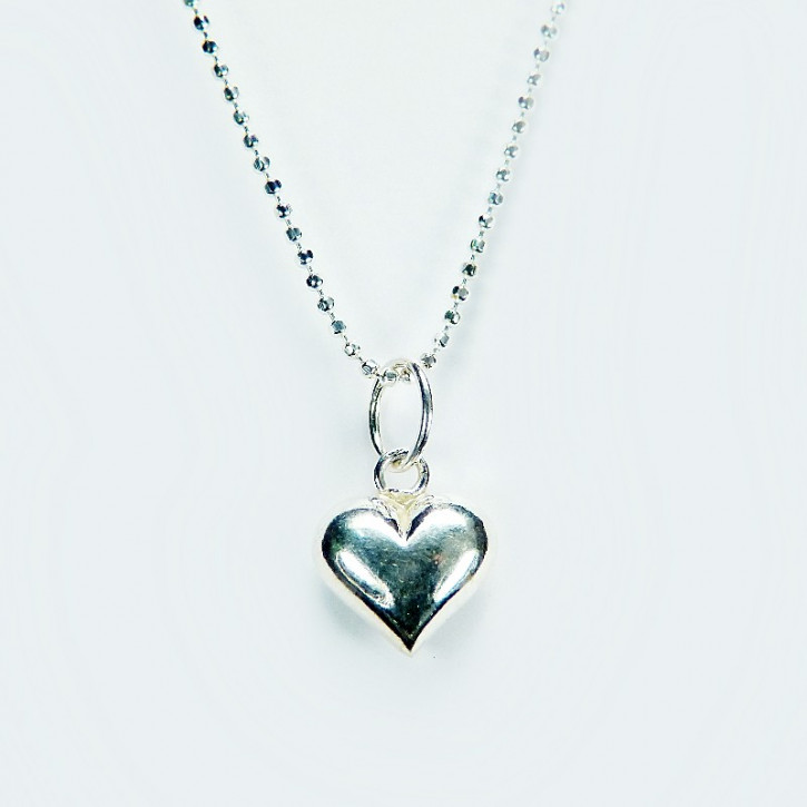 kleiner Herzanhänger mit Kette 925/-