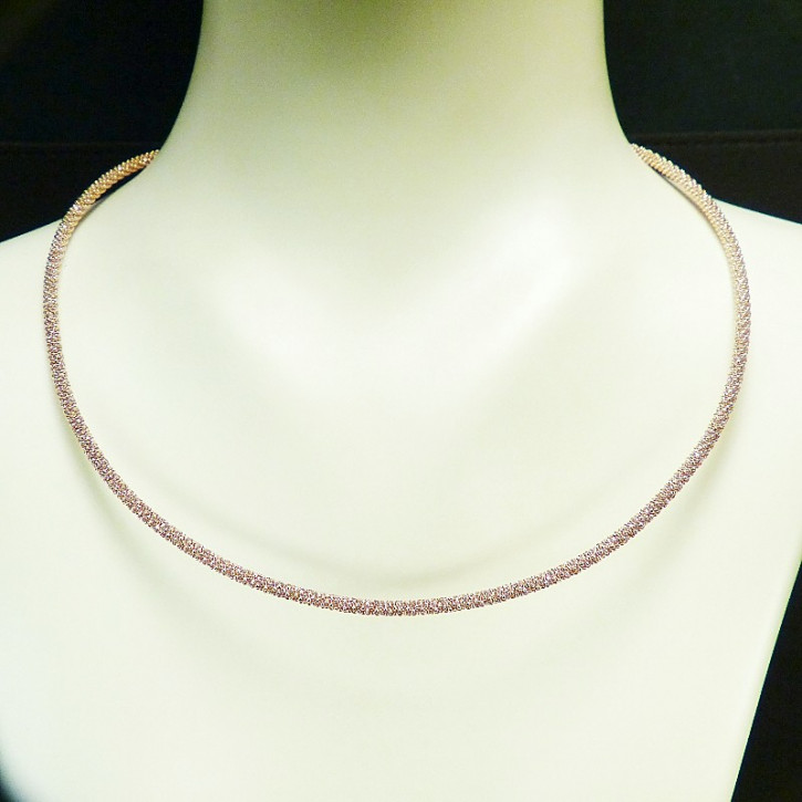 Collier/Halsreif Silber rosèvergoldet