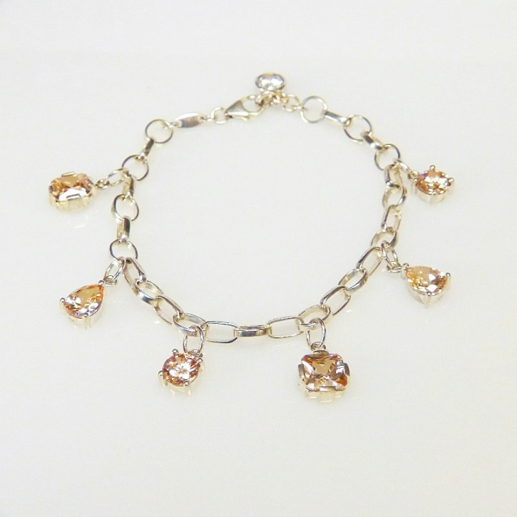 Silberarmband 925/- mit Zirkonia
