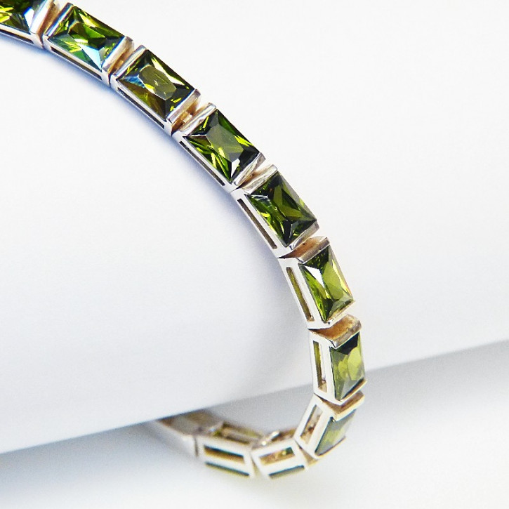 Silberarmband mit Zirkonia