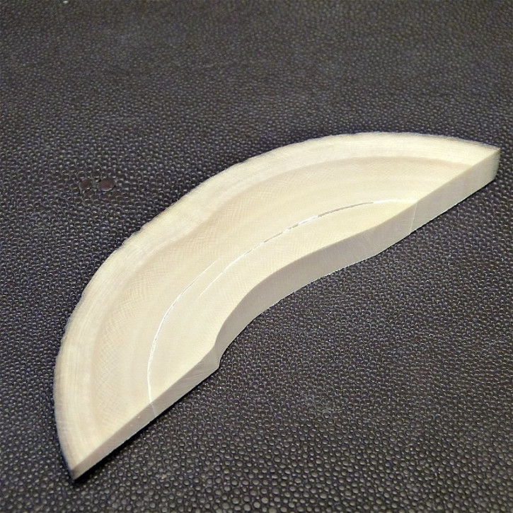 Mammut-Bogensegment ca. 124x32x10 bis 4mm