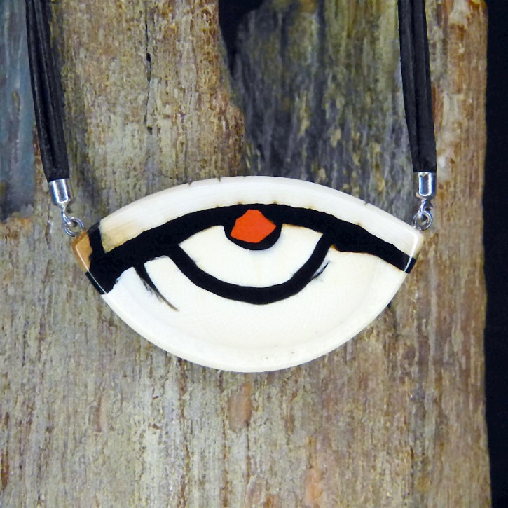 Mammut-Collier mit Koralle