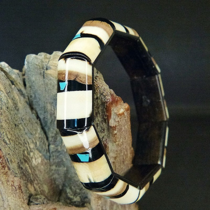 schmales Armband mit Türkis