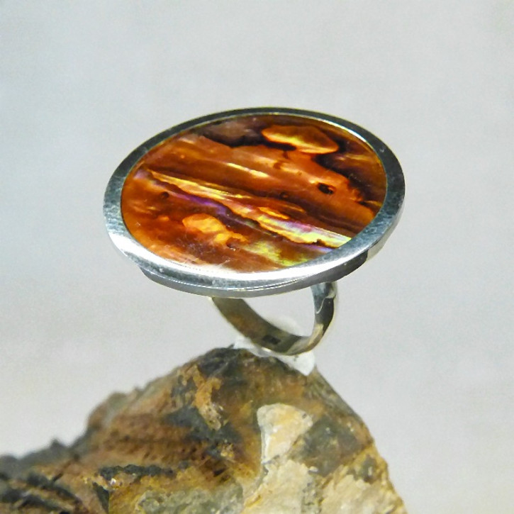 Silberring mit Perlmutt W16-21