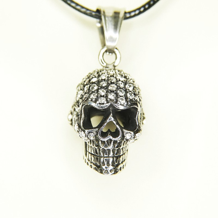Totenkopf-Anhänger Edelstahl