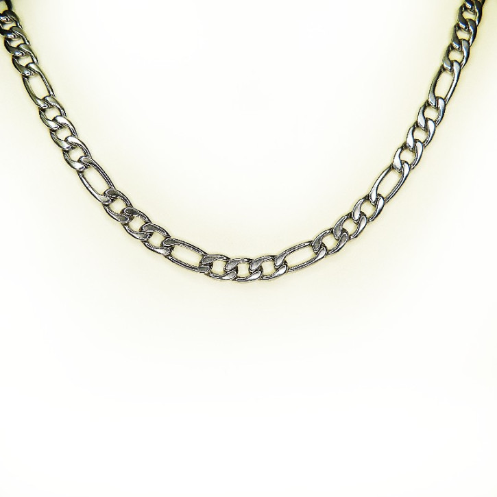 Figarokette Edelstahl 55cm