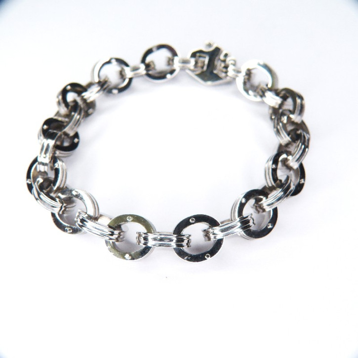 Armband Edelstahl glänzend 21,5cm