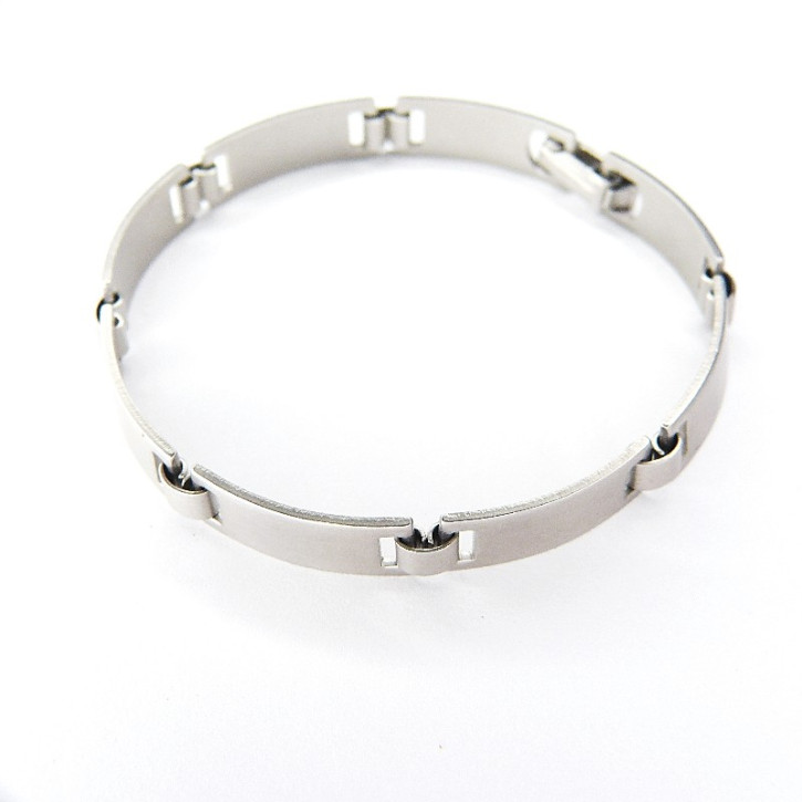 Edelstahl-Armband mattiert 19cm