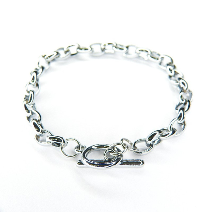 Edelstahl-Armband mit Knebelverschluss