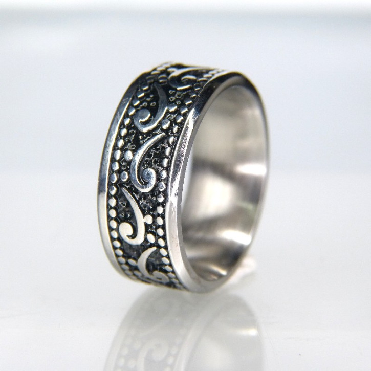 Edelstahl Motivring Größe 63 (Ø ca. 20,1 mm)