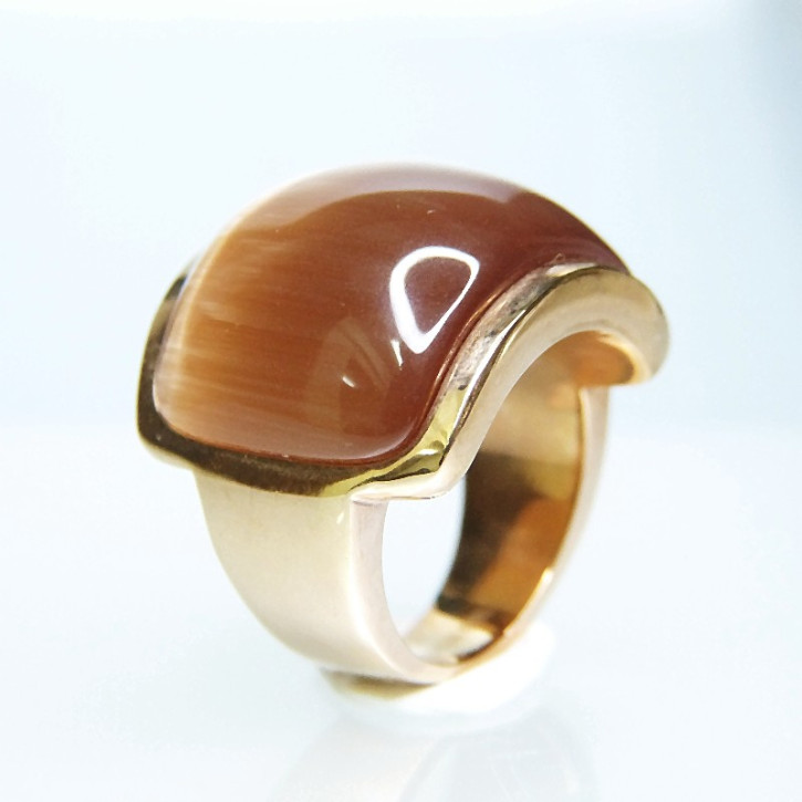 Edelstahlring rosé "coffee"