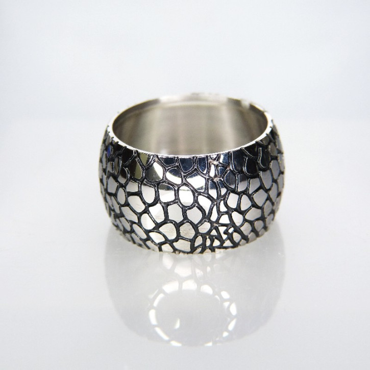 Edelstahlring breit