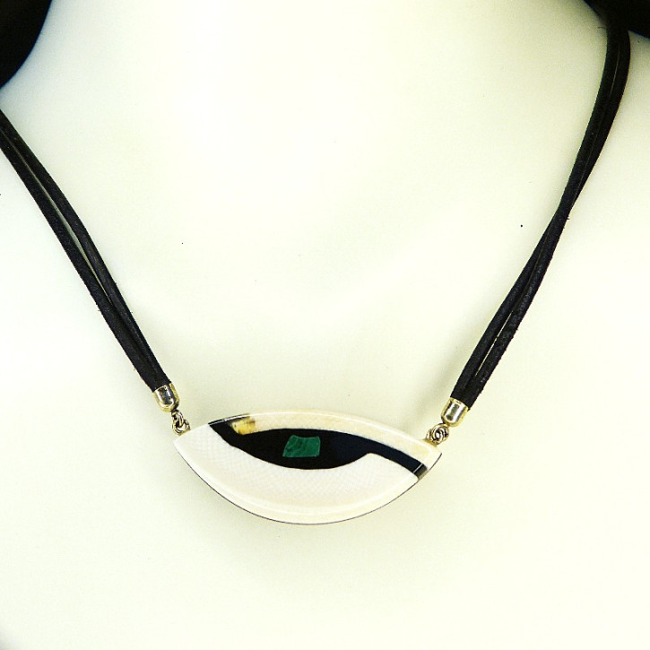 kleines Mammut-Collier mit Malachit