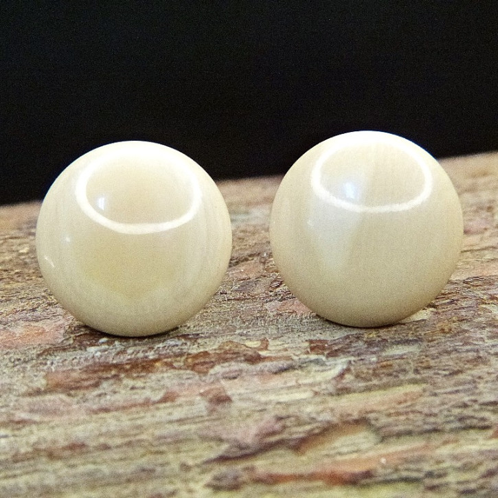 Bouton-Ohrstecker Mammut gefleckt ca.16mm