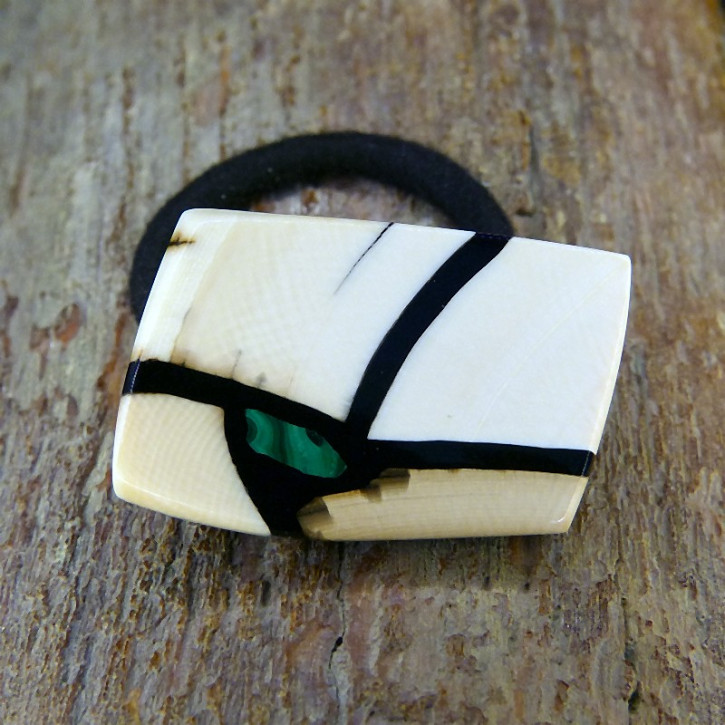 Mammut-Haarschmuck mit Gummi