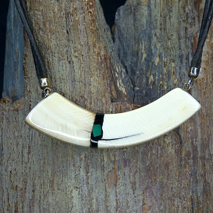 Mammut-Bogencollier mit Malachit