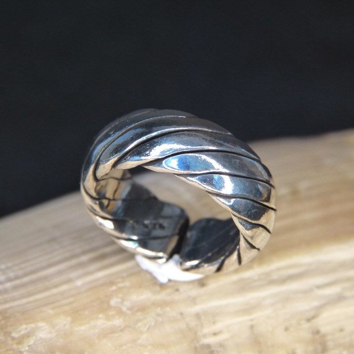 Silberring "geflochten" W18,5