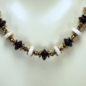 Collier Mammut/Ebenholz/Hämatit