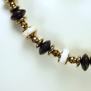 Collier Mammut/Ebenholz/Hämatit