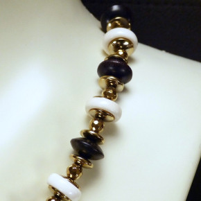 Collier Mammut/Ebenholz/Hämatit