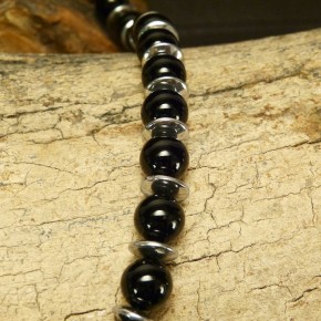 Kette Onix/Hämatit/Mammut
