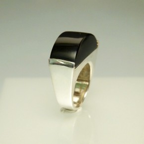 Silberring mit Onix W 17