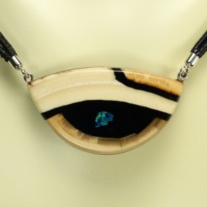 Mammut-Collier mit Azurit