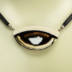 Mammut-Collier mit Achat
