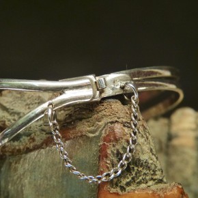 Armspange Silber mit Bernstein