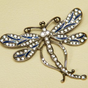 Silberbrosche 925/- "Libelle"
