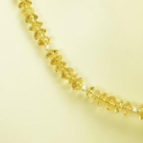 zartes Collier aus gelbem Citrin