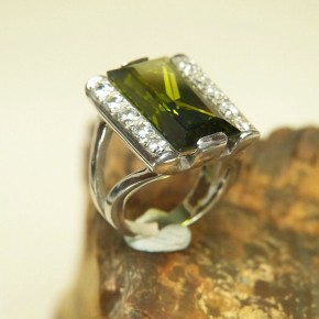 Silberring 925/- mit Zirkonia W16,5