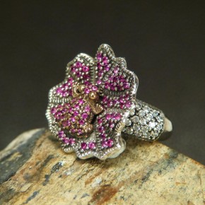 Silberring mit Frosch W18,1