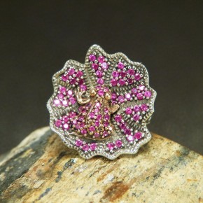 Silberring mit Frosch W18,1
