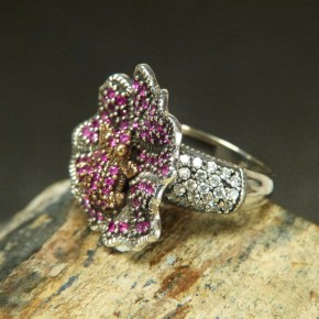 Silberring mit Frosch W18,1
