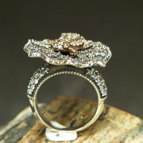 Silberring mit Frosch W17,2