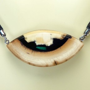 Mammut-Collier mit Malachit
