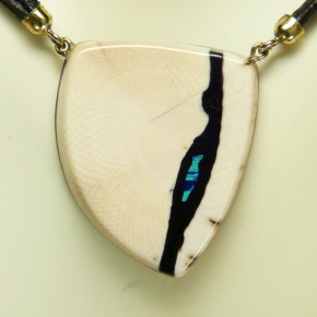Mammut-Collier mit Azurit
