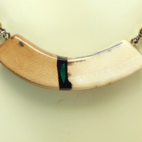 Mammut-Bogencollier mit Malachit